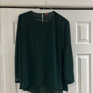 Vince Camuto, Elegant Dark Green Women's Top
